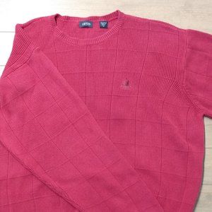 Izod men's red heavyweight long sleeve sweater. Extra large XL runs big